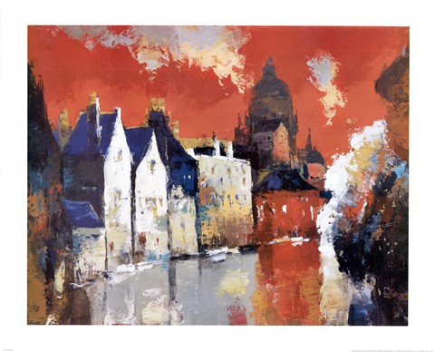 Framed Orange Sky Print