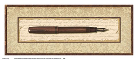 Framed Fountain Pen Print