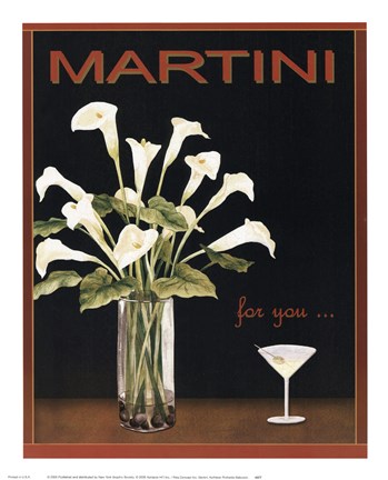 Framed Martini Print