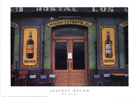 Framed Hostal, Seville, Spain Print