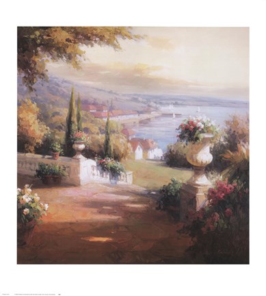 Framed Villa di Tomaso Print
