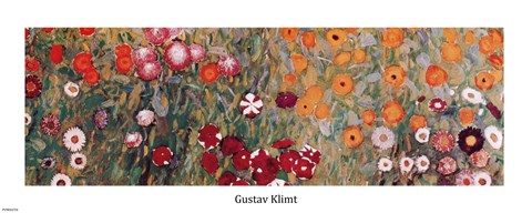 Framed Flowery Garden, c.1907 (detail) horz. Print