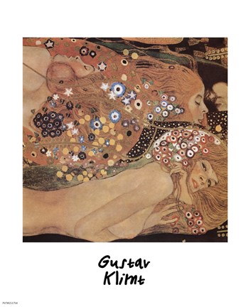 Framed Water Serpents II, c.1907 ( Detail) Print