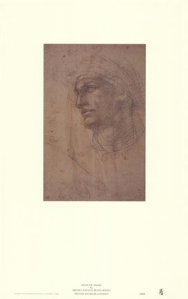 Framed Head of Adam Print