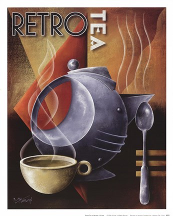 Framed Retro Tea Print