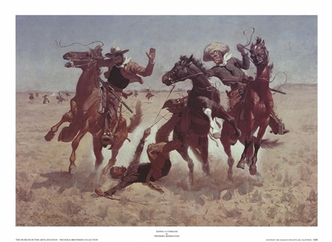 Framed Aiding a Comrade Print