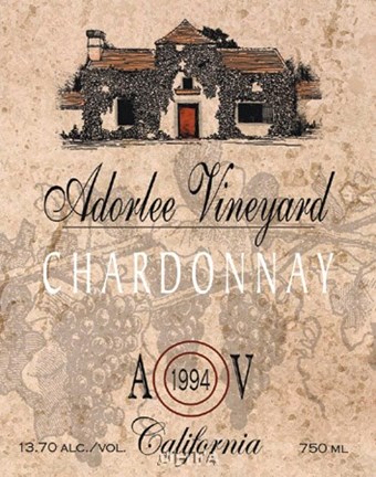Framed Adorlee Vineyards Print