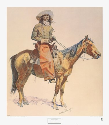 Framed Arizona Cowboy Print