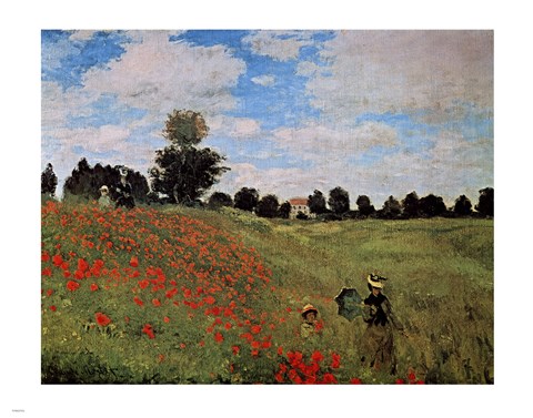 Framed Corn Poppies Print