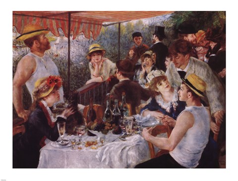 Framed Luncheon of the Boating Party, c.1881 Print