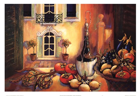 Framed Kitchen in Tuscany Print