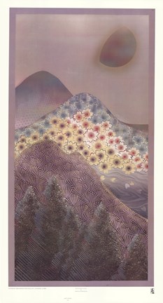 Framed Mountain Scene - Left Print