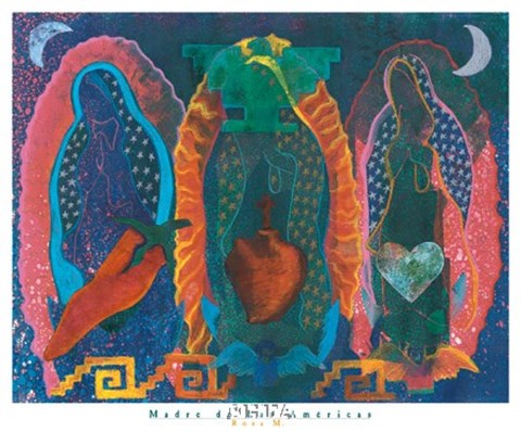 Framed Madre De Las Americas Print
