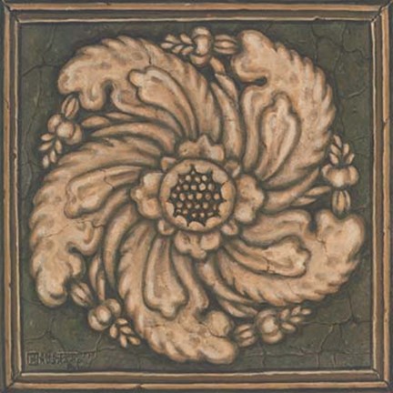 Framed Rosette II Print