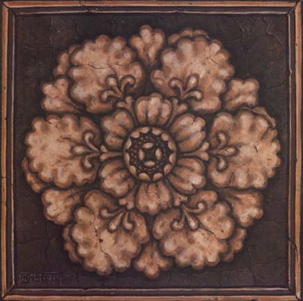 Framed Rosette I Print