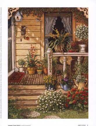 Framed Summer Front Porch Print