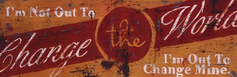 Framed Change The World Print