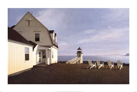 Framed Island View Print