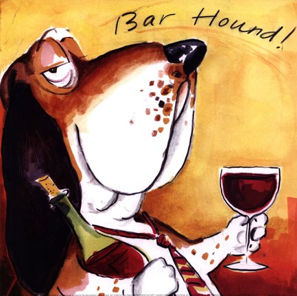 Framed Bar Hound Print
