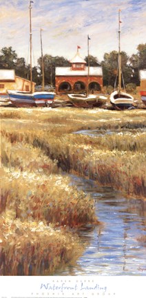 Framed Waterfront Landing Print