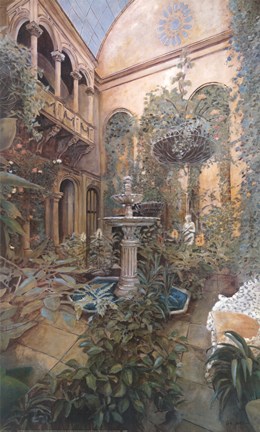 Framed Romantic Oasis Print