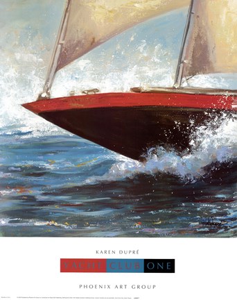 Framed Yacht Club One Print