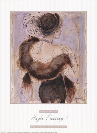 Framed High Society I Print