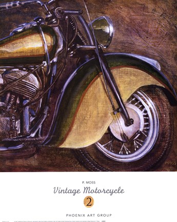 Framed Vintage Motorcycle 2 Print