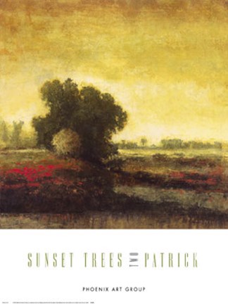 Framed Sunset Trees Two Print