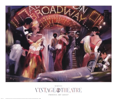 Framed Vintage Theatre II Print