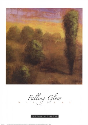 Framed Falling Glow Print