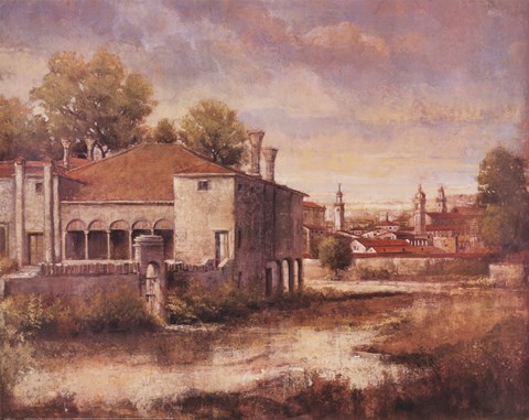 Framed Peaceful Cottage Print