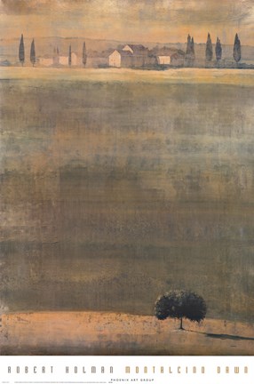 Framed Montalcino Dawn Print