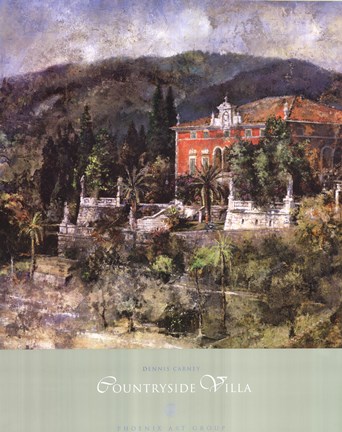 Framed Countryside Villa Print