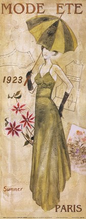 Framed La Mode 1923 Print