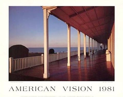 Framed Spring House Porch, Block Island Print