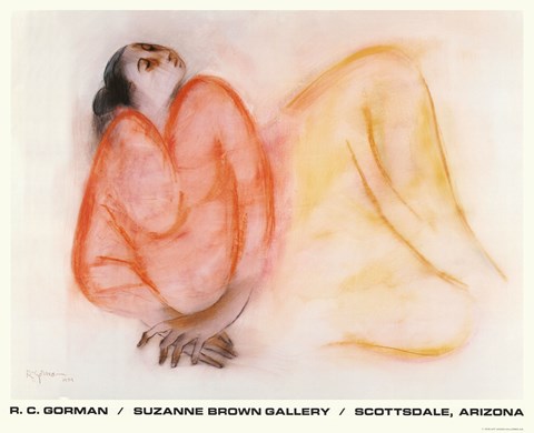 Framed Reclining Woman Print