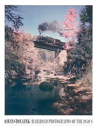 Framed Bridge 52, Train #201 East Bound Print