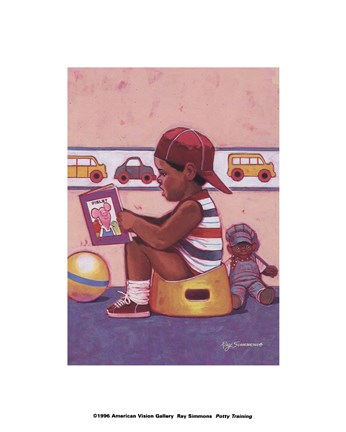 Framed Potty Training Print