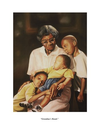 Framed Grandma&#39;s Hands Print