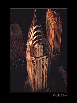 Framed Chrysler Building Print
