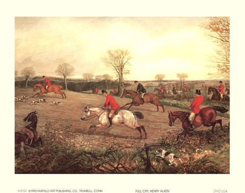 Framed Full Cry Print