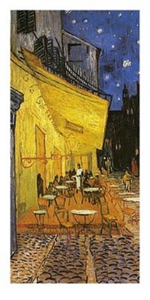 Framed Cafe Terrace on the Place du Forum, Arles, at Night, c.1888 Print