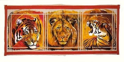 Framed Felines Print