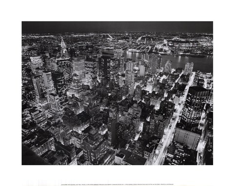 Framed Empire State Building, East View Print