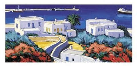 Framed Printemps dans les Iles Print