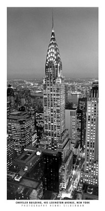 Framed Chrysler Building Print