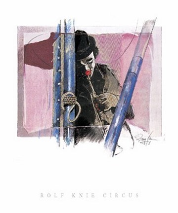 Framed Musik Clown Print