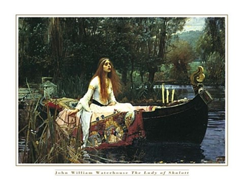 Framed Lady of Shalott Print
