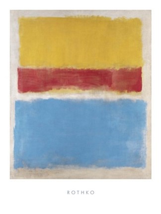 Framed Untitled (Yellow, Red and Blue) Print
